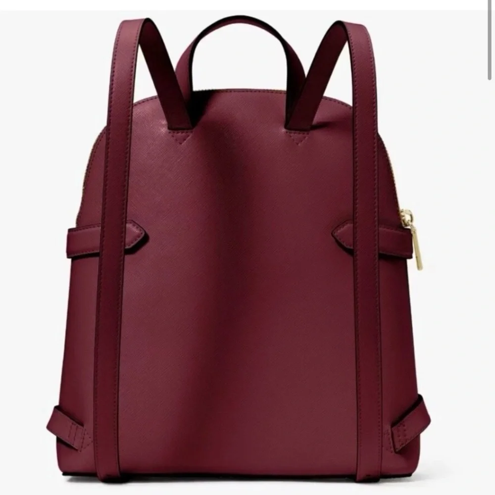 Kate Spade NWT Staci Dome leather Backpack factory wrapped blackberry $359 - Picture 3 of 13